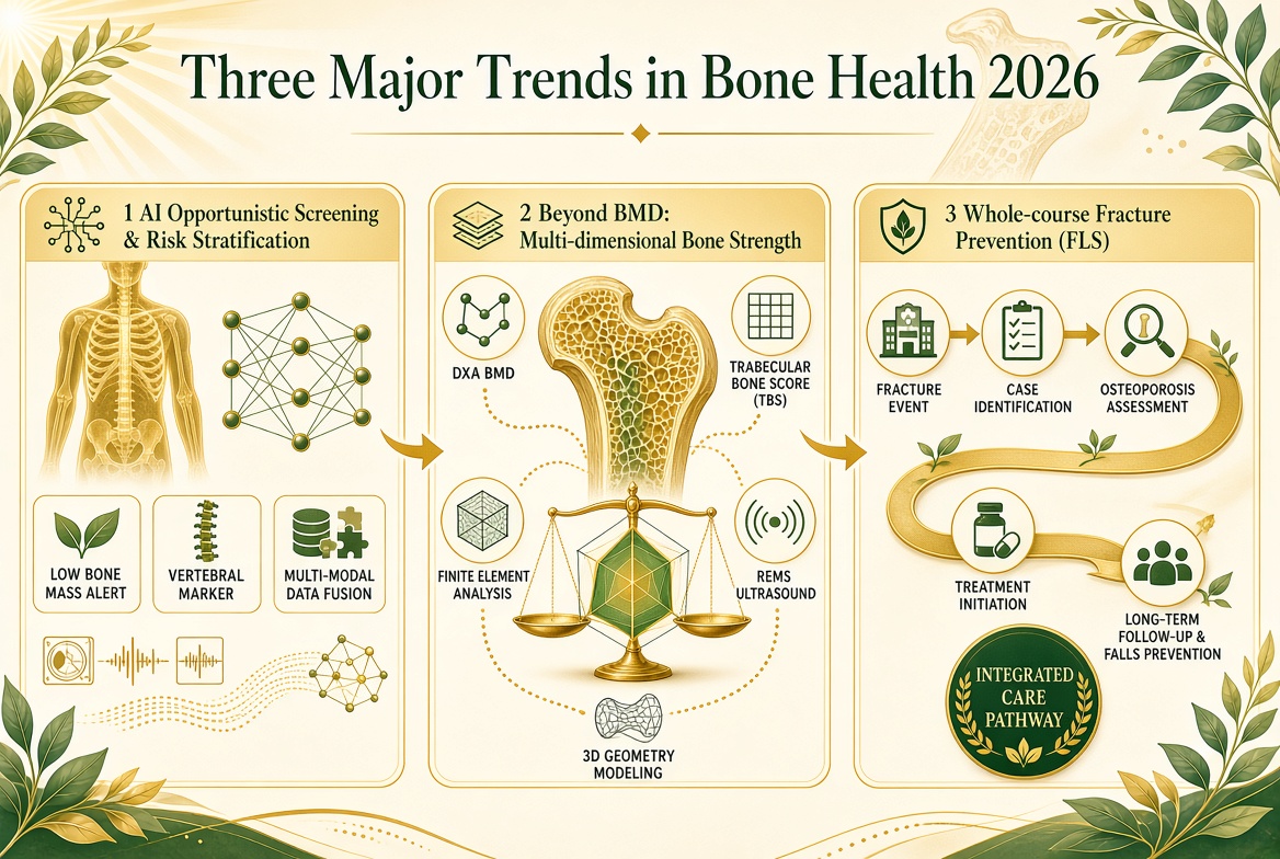 Three Major Trends in Bone Health in 2026: From Opportunistic Screening to Precision Prediction and Lifelong Care
