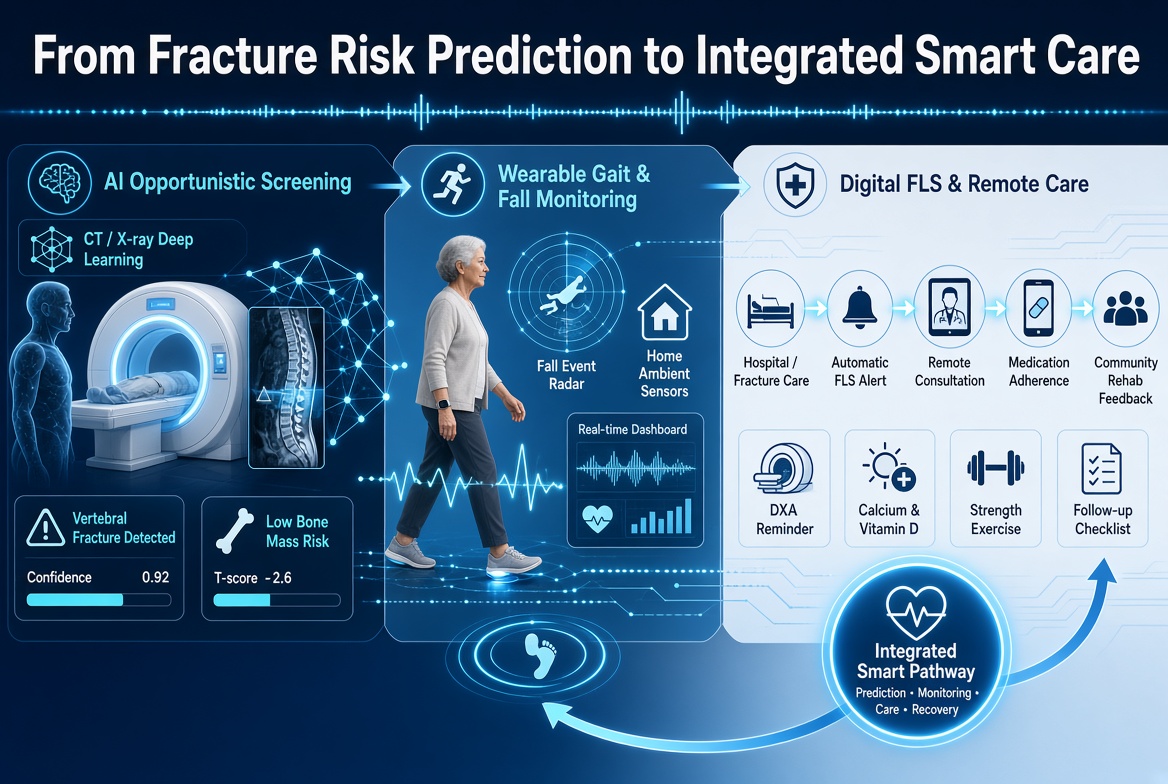 From Fracture Risk Prediction to Integrated Smart Care: Recent Advances in Digital Bone Health Management for Older Adults